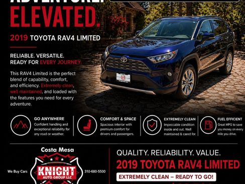Used 2019 Toyota RAV4 Limited w/ Carpet Mat Package FWD image 15