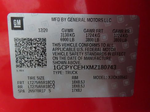 Used 2021 Chevrolet Silverado 1500 Custom Trail Boss AWD/4WD image 24