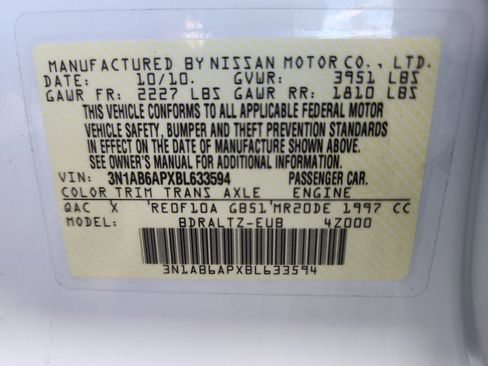 Used 2011 Nissan Sentra 2.0 S w/ Convenience Pkg image 26