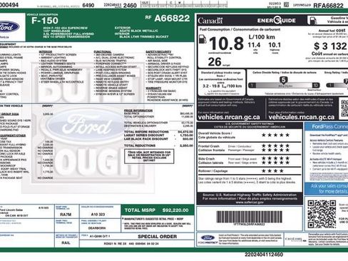 Used 2024 Ford F150 Lariat w/ Equipment Group 502A High AWD/4WD image 51