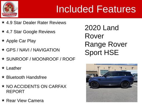 Used 2020 Land Rover Range Rover Sport HSE AWD/4WD image 5
