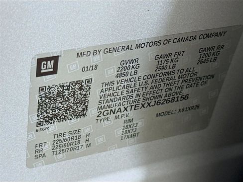 Used 2018 Chevrolet Equinox LT AWD/4WD image 32