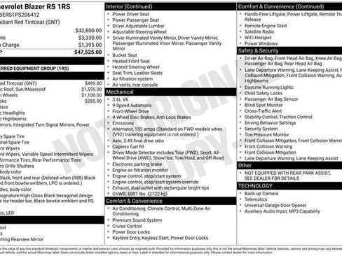 Used 2023 Chevrolet Blazer RS FWD image 5