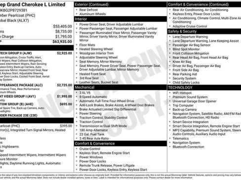 Used 2023 Jeep Grand Cherokee L Limited w/ Luxury Tech Group II AWD/4WD image 6