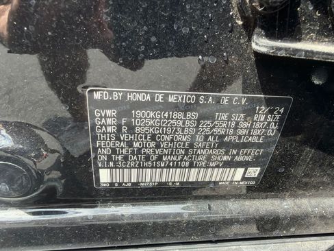 Certified 2025 Honda HR-V Sport image 21