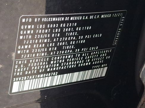 Certified 2022 Volkswagen Tiguan SE image 28