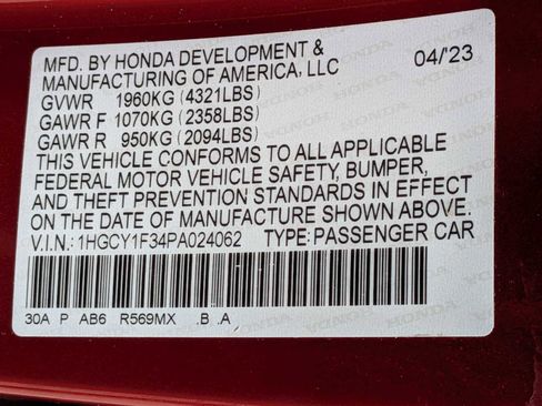 Used 2023 Honda Accord EX image 32