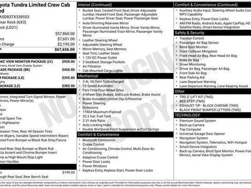 Used 2026 Toyota Tundra Limited AWD/4WD image 46