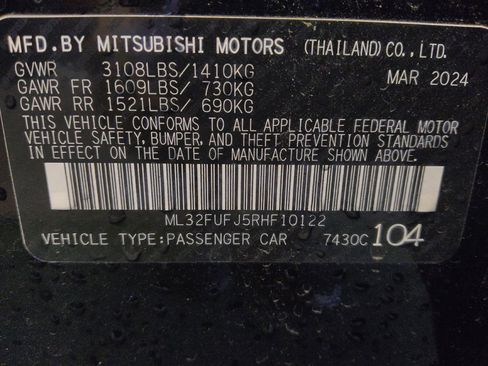 Used 2024 Mitsubishi Mirage G4 Black Edition FWD image 33