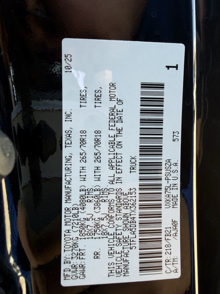 Used 2026 Toyota Tundra SR5 AWD/4WD image 30