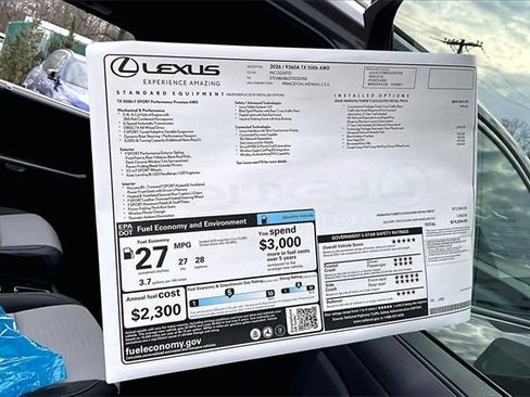 New 2026 Lexus TX 500h 500h F SPORT Performance Premi image 14