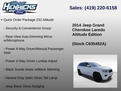 Used 2014 Jeep Grand Cherokee Altitude AWD/4WD image 12