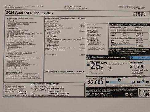 New 2026 Audi Q3 quattro 2.0T image 31