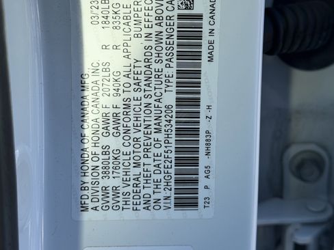 Used 2023 Honda Civic Sport image 24