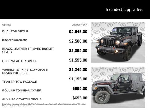 Used 2023 Jeep Gladiator Mojave w/ Dual Top Group AWD/4WD image 3
