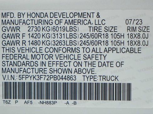 Used 2023 Honda Ridgeline RTL-E image 30