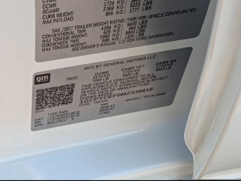 Certified 2021 Chevrolet Silverado 1500 Custom Trail Boss image 33