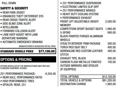 Used 2026 Chevrolet Corvette Stingray Preferred Cpe w/ Z51 Performance Package RWD image 2