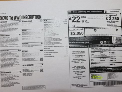 Used 2019 Volvo XC90 T6 Inscription w/ Advanced Package image 49