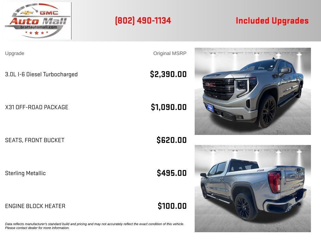 Used 2023 GMC Sierra 1500 Elevation w/ X31 Off-Road Package AWD/4WD image 4