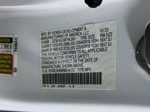 Certified 2024 Honda Odyssey EX-L image 40