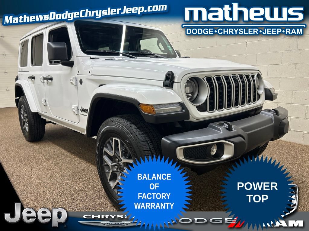 Used 2025 Jeep Wrangler Unlimited Sahara w/ Technology Group AWD/4WD image 1