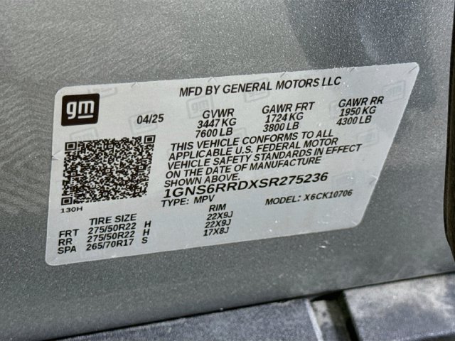 Used 2025 Chevrolet Tahoe RST w/ Comfort Package AWD/4WD image 35
