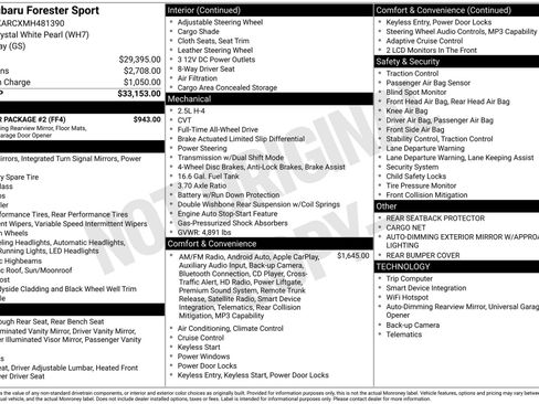 Used 2021 Subaru Forester Sport w/ Popular Package #2 image 5