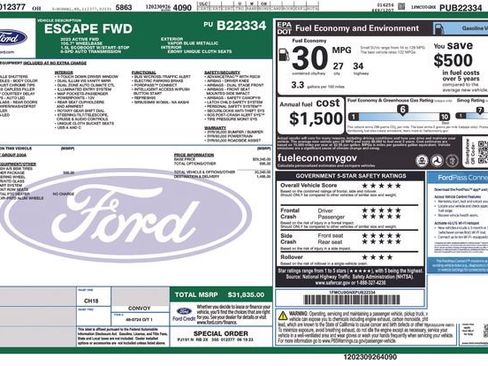 Used 2023 Ford Escape Active w/ Cold Weather Package FWD image 5