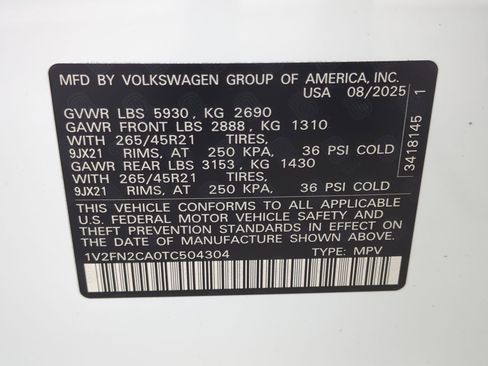 New 2026 Volkswagen Atlas SEL Premium R-Line AWD/4WD image 21