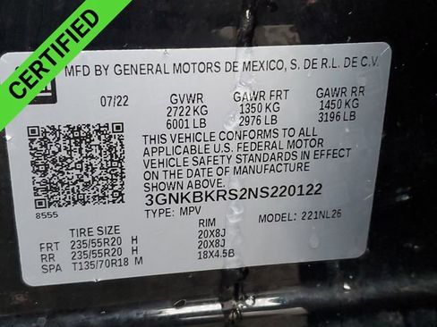 Certified 2022 Chevrolet Blazer RS image 35