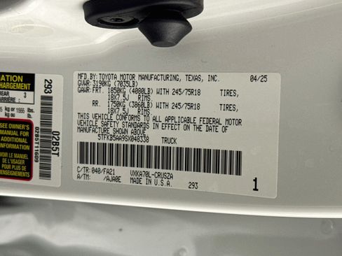 Used 2025 Toyota Tundra SR w/ SR Tow Package RWD image 38