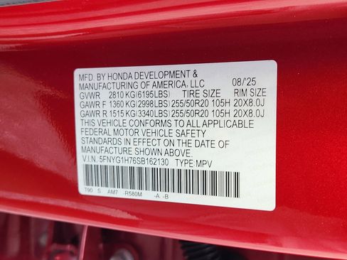 New 2025 Honda Pilot Touring image 18