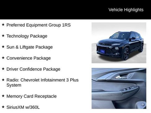 Used 2023 Chevrolet TrailBlazer RS w/ Sun and Liftgate Package image 8