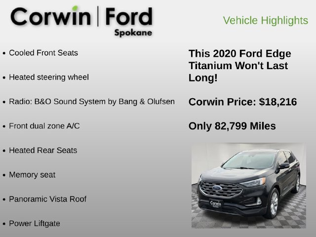 Used 2020 Ford Edge Titanium w/ Equipment Group 301A AWD/4WD image 6