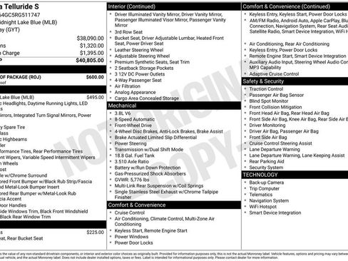 Certified 2024 Kia Telluride S w/ S Sunroof Package FWD image 8