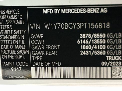 Used 2023 Mercedes-Benz Sprinter 1500 image 33