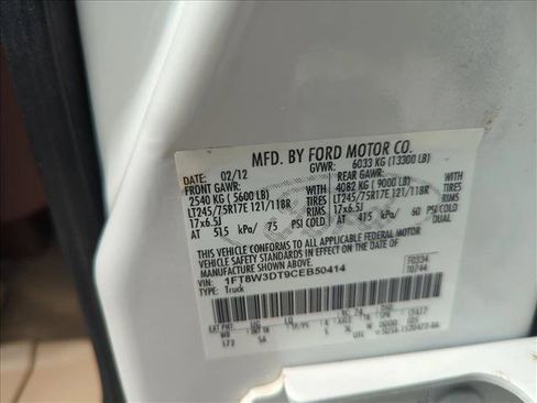 Used 2012 Ford F350 King Ranch w/ King Ranch w/Chrome Pkg image 23