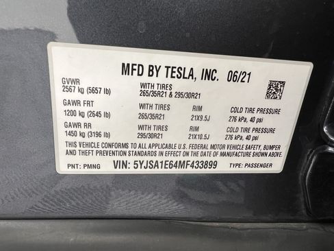 Used 2021 Tesla Model S Plaid AWD/4WD image 34