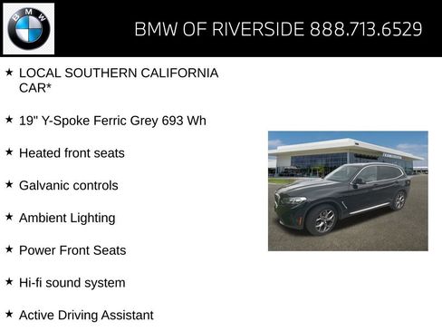 Certified 2024 BMW X3 sDrive30i w/ Convenience Package image 4