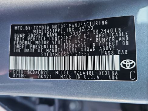 Certified 2024 Toyota Corolla LE image 23