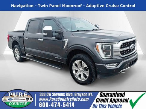 Used 2021 Ford F150 Platinum w/ Max Trailer Tow Package AWD/4WD image 1
