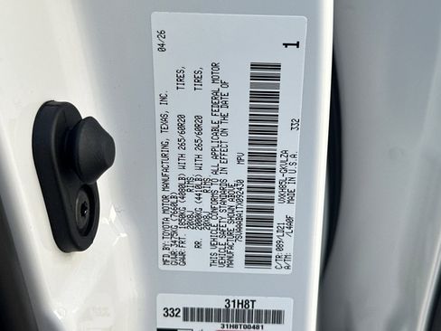 Certified 2026 Toyota Sequoia Limited w/ Tow Technology Package AWD/4WD image 30