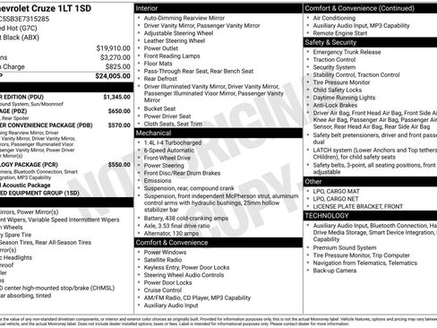 Used 2014 Chevrolet Cruze LT w/ All-Star Edition FWD image 1