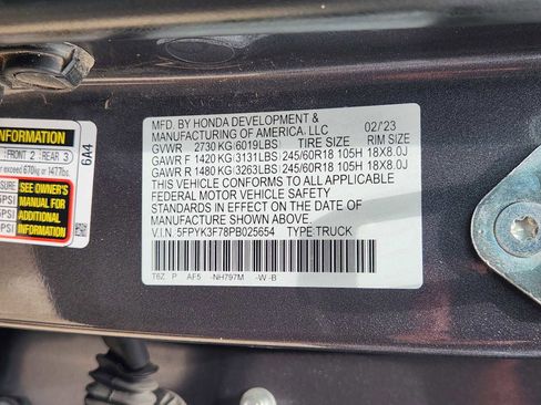 Certified 2023 Honda Ridgeline RTL-E image 34