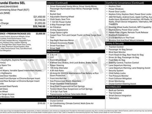 Used 2022 Hyundai Elantra SEL w/ Convenience + Premium Package FWD image 4