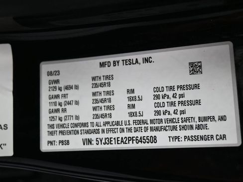 Used 2023 Tesla Model 3 Standard Range RWD image 6