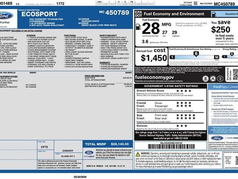 Used 2021 Ford EcoSport Titanium image 2