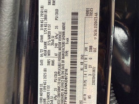 Certified 2022 Ford F150 XLT w/ Equipment Group 302A High image 27