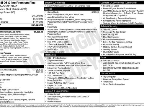 Certified 2023 Audi Q5 2.0T Premium Plus w/ Premium Plus Package AWD/4WD image 47